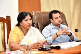 A council meeting was held at the Municipal Corporation headquarters IMAGE CREDIT TO NAGAR NIGAM