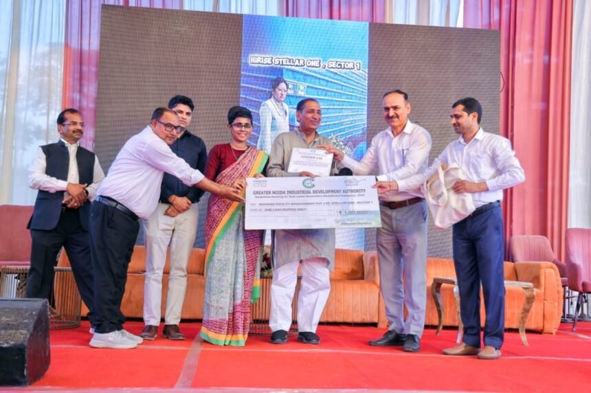 Stellar One Society Tops in Greater Noida Authority’s Cleanliness Rankings IMAGE CREDIT TO प्राधिकरण