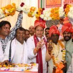 Social felicitation of BJP's newly appointed District President, Ramjeelal Kashyap IMAGE CREDIT TO BJP