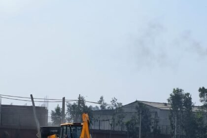 GDA’s Bulldozer in Dasna: Illegal colony spread over 12,000 square meters demolished; major action amid protests IMAGE CREDIT TO AUTHORITY