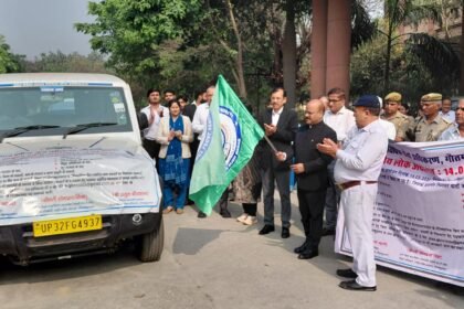 Campaign vehicle flagged off to promote the National Lok Adalat. IMAGE CREDIT TO INFORMATION DEPARTMENT