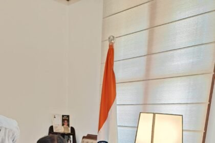 MP Rajkumar Sangwan met Nitin Gadkari regarding farmers’ issues related to the fifth phase of the Delhi-Meerut Expressway IMAGE CREDIT TO सांसद सांगवान