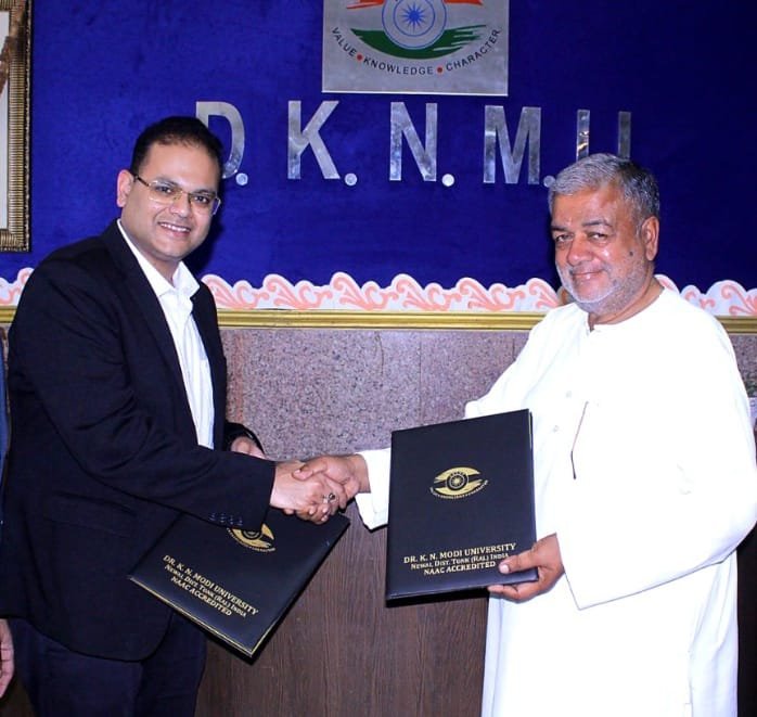 Agreement Between Dr. K.N. Modi University and Harvard Business Impact; Students to Receive Training in Global Management Skills IMAGE CREDIT TO डॉ के एन मोदी यूनिवर्सिटी