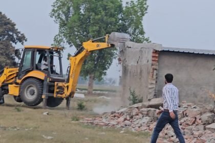 Bulldozers ran on 7 hectares of land, the authority freed it from encroachment. IMAGE CREDIT TO AUTHORITY