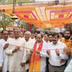 Grand inauguration of the Mahamaya Devi Temple fair; an immense crowd of devotees gathered on the first day of Navratri IMAGE CREDIT TO नगर पालिका