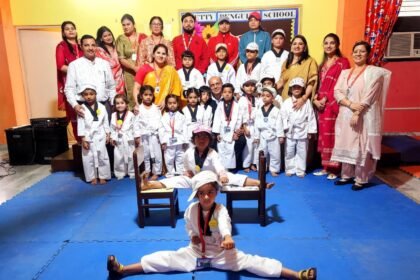 Grand conclusion of the Spring Fling camp; the young students’ talents added vibrant colors IMAGE CREDIT TO स्कूल