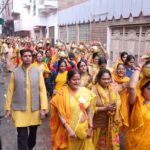 A grand kalash procession of the 51-pit Mahayagya set out with a resolve for world peace IMAGE CREDIT TO रिपोर्टर