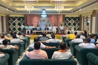 The BJP is working to make the inauguration of Jewar Airport historic, with strategic meetings completed across all divisions. IMAGE CREDIT TO भाजपा