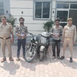 Shalimar Garden police arrested two accused who snatched belongings using a stolen two-wheeler. IMAGE CREDIT TO POLICE