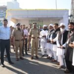 DIG, DM, and SSP inspected the security arrangements and extended greetings on Eid. IMAGE CREDIT TO POLICE