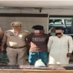 Two arrested in Najibabad with banned meat; meat recovered from refrigerator. IMAGE CREDIT TO POLICE