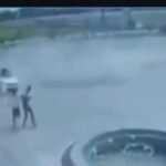 Severe accident on NH 9: High-speed car crashes into stationary vehicles, female driver dies; entire incident captured on CCTV. IMAGE CREDIT TO REPORTER