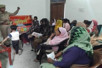Women were made aware and educated under the Mission Shakti campaign. IMAGE CREDIT TO POLICE