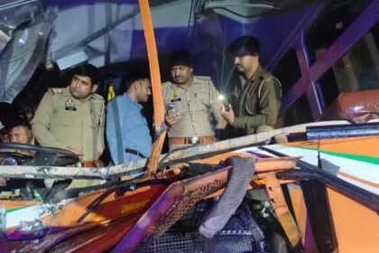 high-speed roadways bus collided with a divider IMAGE CREDIT TO POLICE