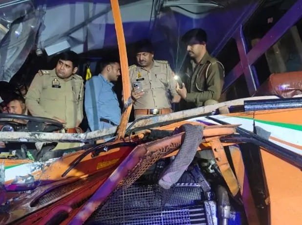 high-speed roadways bus collided with a divider IMAGE CREDIT TO POLICE