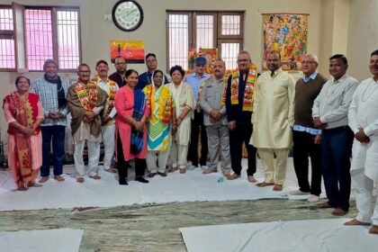 On Martyrs' Day, tributes were paid to the brave sons of the nation, and nominated councillors were honored. IMAGE CREDIT TO रिपोर्टर