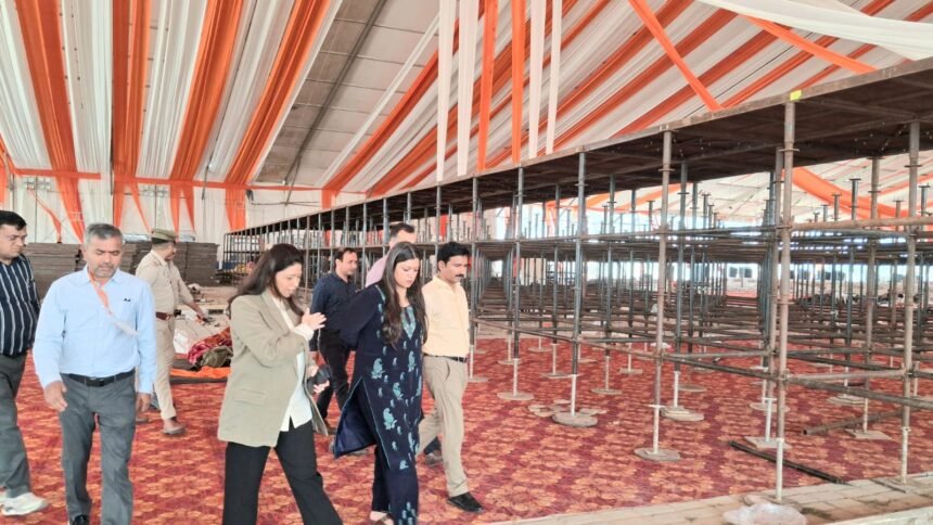 Preparations for the inauguration of Jewar Airport intensify: District Magistrate conducts ground inspection, issues strict instructions regarding arrangements IMAGE CREDIT TO सूचना विभाग