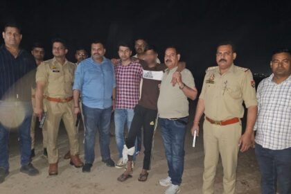 In a police encounter, a criminal carrying a ₹50,000 reward was injured; the main आरोपी in the ₹64 lakh robbery case has been arrested. IMAGE CREDIT TO POLICE