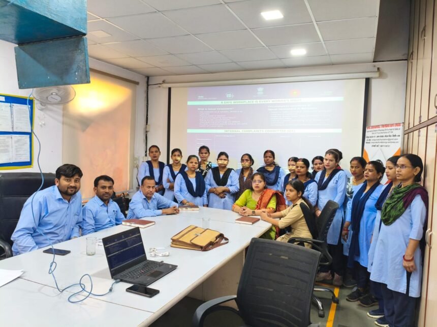 Women Employees (Prevention of Sexual Harassment) Act 2013: Internal committee meeting held at Positive Plastic Company in Noida. IMAGE CREDIT TO गुरुकुल फाउंडेशन