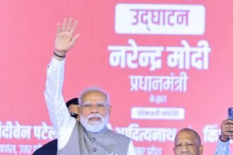 Prime Minister Narendra Modi inaugurated the Noida International Airport, marking the beginning of a new phase of development and progress. IMAGE CREDIT TO INFORMATION DEPARTMENT