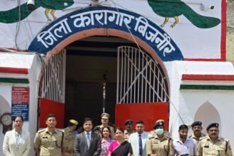 Under the leadership of the District Judge, the District Magistrate (DM) and Superintendent of Police (SP) conducted an inspection of the district jail. IMAGE CREDIT TO INFORMATION DEPARTMENT