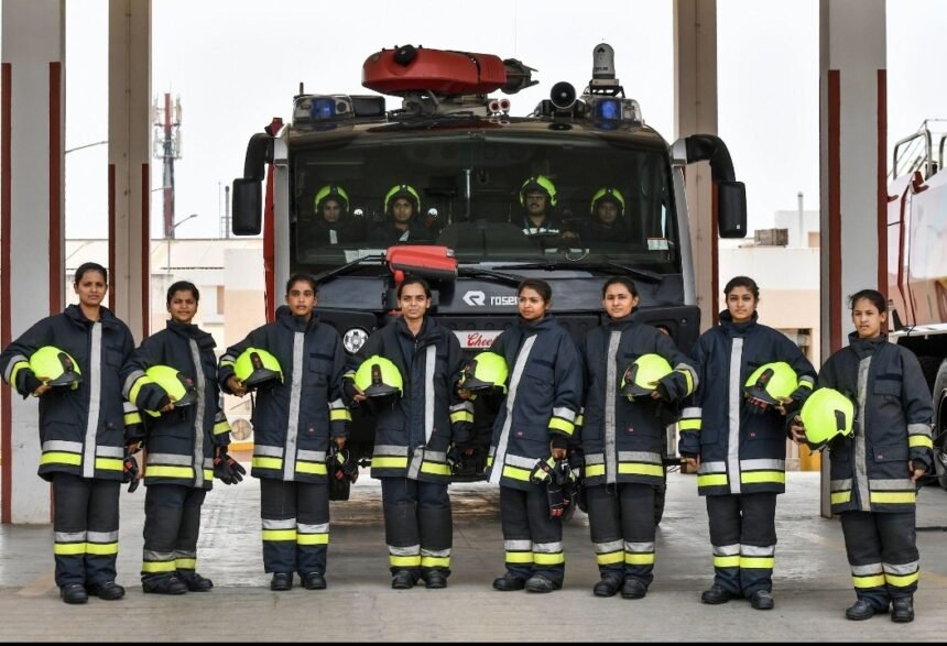 With guards posted at every corner, Jewar International Airport became an impenetrable fortress IMAGE CREDIT TO रिपोर्टर