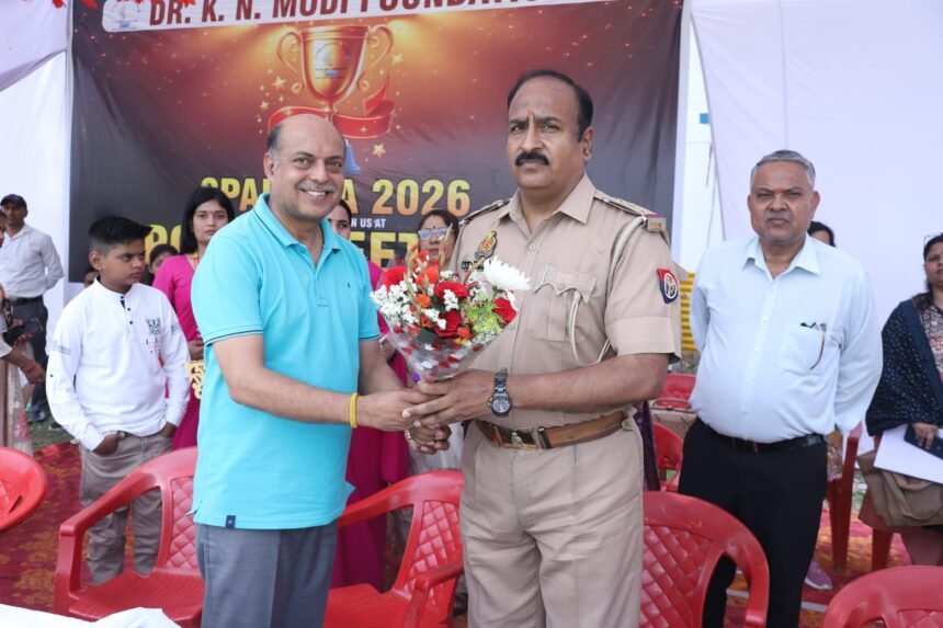 The two-day sports meet was inaugurated at Dr. KN Foundation. IMAGE CREDIT TO रिपोर्टर