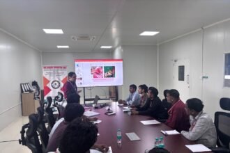 Health and safety training was successfully conducted at Videotex International Company. IMAGE CREDIT TO गुरुकुल फाउंडेशन