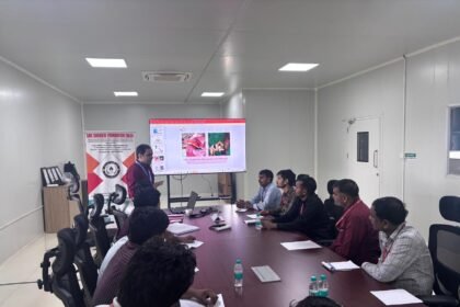 Health and safety training was successfully conducted at Videotex International Company. IMAGE CREDIT TO गुरुकुल फाउंडेशन