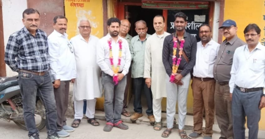 A felicitation ceremony was organized by the Progressive Journalists Association, honoring Manoj Tandon and Rachit Kumar. IMAGE CREDIT TO REPORTER