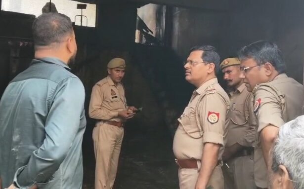 Massive fire in a snack factory: Short circuit causes loss worth lakhs. IMAGE CREDIT TO POLICE