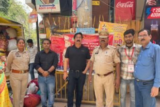 Clothing collection drive in Sector 22, hands extended to help the needy. IMAGE CREDIT TO पहचान एनजीओ