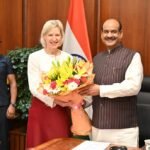Lok Sabha Speaker Om Birla met with a delegation from the European Parliament and emphasized strengthening India–Europe relations further IMAGE CREDIT TO लोकसभा सचिवालय
