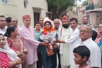 Success in the very first attempt at the PCS exam: Soumya Bansal secured the 100th rank in the state, celebrated in her village. IMAGE CREDIT TO REPORTER