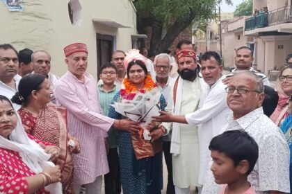 Success in the very first attempt at the PCS exam: Soumya Bansal secured the 100th rank in the state, celebrated in her village. IMAGE CREDIT TO REPORTER