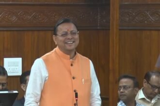 “No politics should be done on women empowerment,” said Chief Minister Pushkar Singh Dhami. IMAGE CREDIT INFORMATION DEPARTMENT