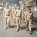 ASP Sumit Shukla conducted a foot patrol in Shamli and reviewed the security arrangements. IMAGE CREDIT TO POLICE
