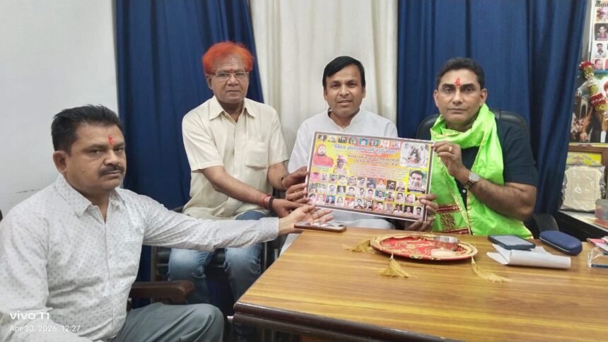 C.L. Saini from Mumbai visits Shamli; preparing to make a film on Sanatan Dharma IMAGE CREDIT TO रिपोर्टर