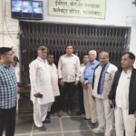 The District Magistrate conducted the monthly inspection of the EVM warehouse in the presence of representatives of political parties. IMAGE CREDIT TO सूचना विभाग