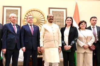 India–Russia parliamentary relations will grow stronger through dialogue and cooperation: Om Birla. IMAGE CREDIT TO लोकसभा सचिवालय