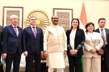 India–Russia parliamentary relations will grow stronger through dialogue and cooperation: Om Birla. IMAGE CREDIT TO लोकसभा सचिवालय