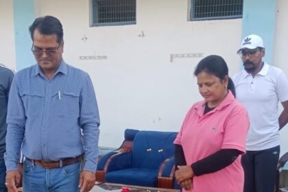 Grand inauguration of Tarantala; DM Jasjeet Kaur inaugurated the event by cutting the ribbon. IMAGE CREDIT TO सूचना विभाग