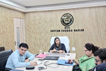 Meeting of gas company representatives held under the chairmanship of the District Magistrate IMAGE CREDIT TO INFORMATION DEPARTMENT