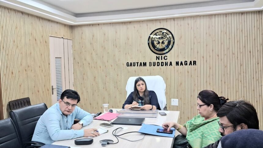 Meeting of gas company representatives held under the chairmanship of the District Magistrate IMAGE CREDIT TO INFORMATION DEPARTMENT