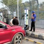 The largest EV charging station has started at Anand Vihar Namo Bharat Station, where 10 vehicles can be charged simultaneously. IMAGE CREDIT TO एनसीआरटीसी