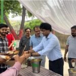 On Hanuman Jayanti, a grand feast was organized, with a flood of devotion gathering under the leadership of HPDA VC IAS Dr. Nitin Gaur IMAGE CREDIT TO AUTHORITY