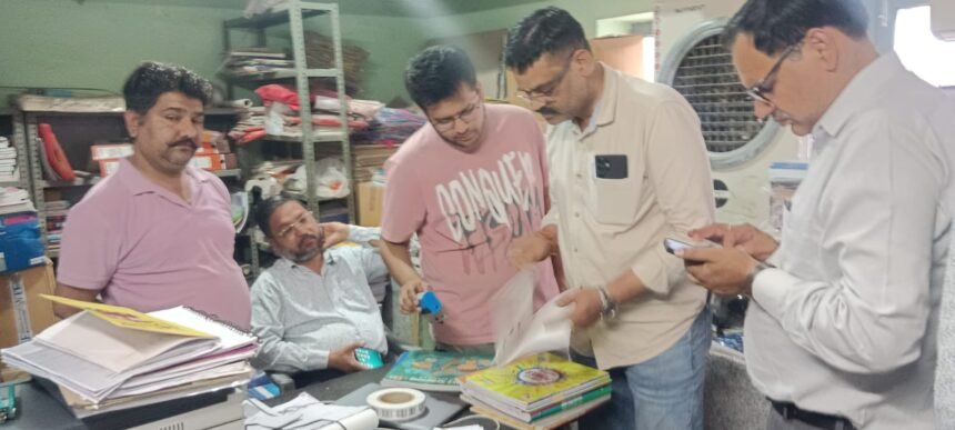 A warehouse was raided on suspicion of fake NCERT books, and an investigation committee has been formed. IMAGE CREDIT TO REPORTER