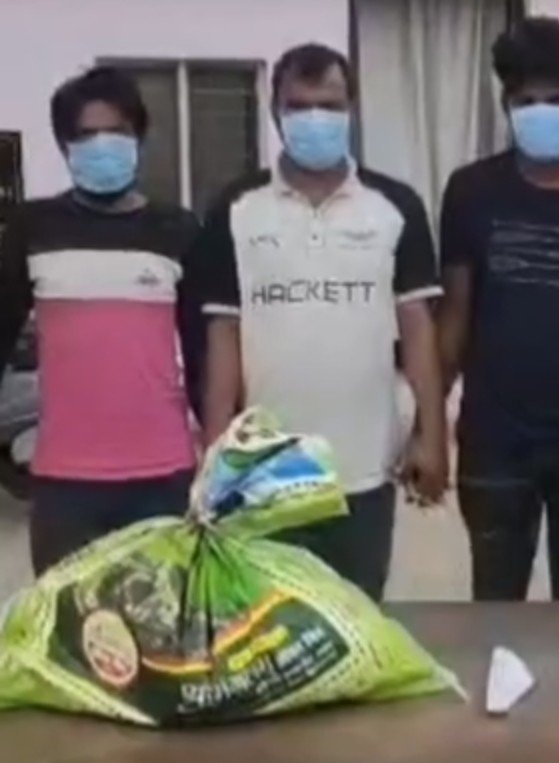 Three cow smugglers were arrested in a police encounter, and a pistol along with equipment was recovered. IMAGE CREDIT TO REPORTER