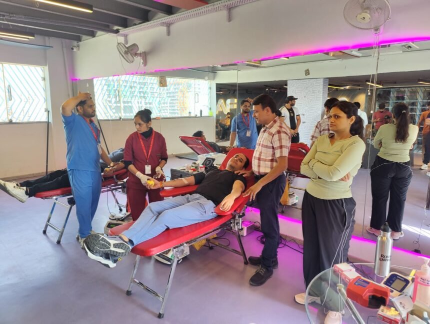 Blood Donation Camp at Yashoda Hospital in Raj Nagar Extension Successful; Large Number of People Donated Blood Voluntarily IMAGE CREDIT TO Hospital