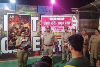 Operation Prahar: Police conducted awareness drives to keep people away from drugs. IMAGE CREDIT TO POLICE